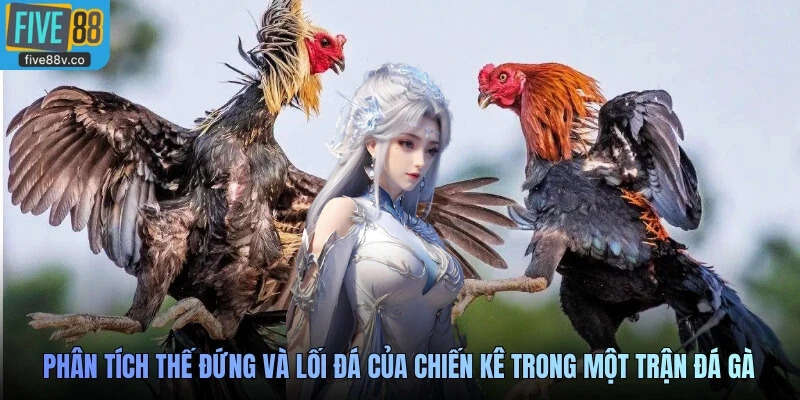 Phân tích thế đứng và lối đá của chiến kê trong một trận đá gà Campuchia